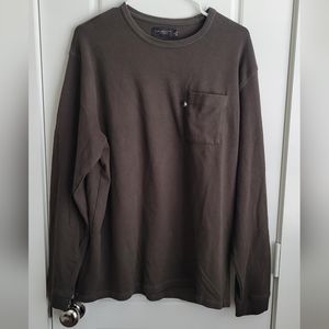 Junk Food Clothing Men's Porter Long Sleeve Boxy Pocket Tee Vintage green-XL